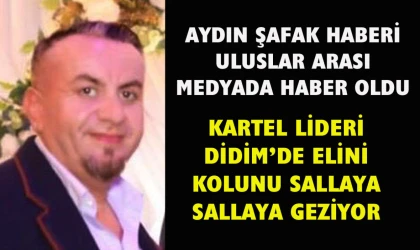 Kartel lideri elini kolunu sallaya sallaya geziyor