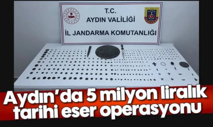 Kuşadası'nda tarihi eser operasyonu