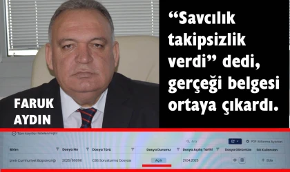Faruk Aydın gerçeği gizlemekten utanmadı